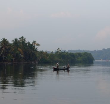 Canoe baot on river